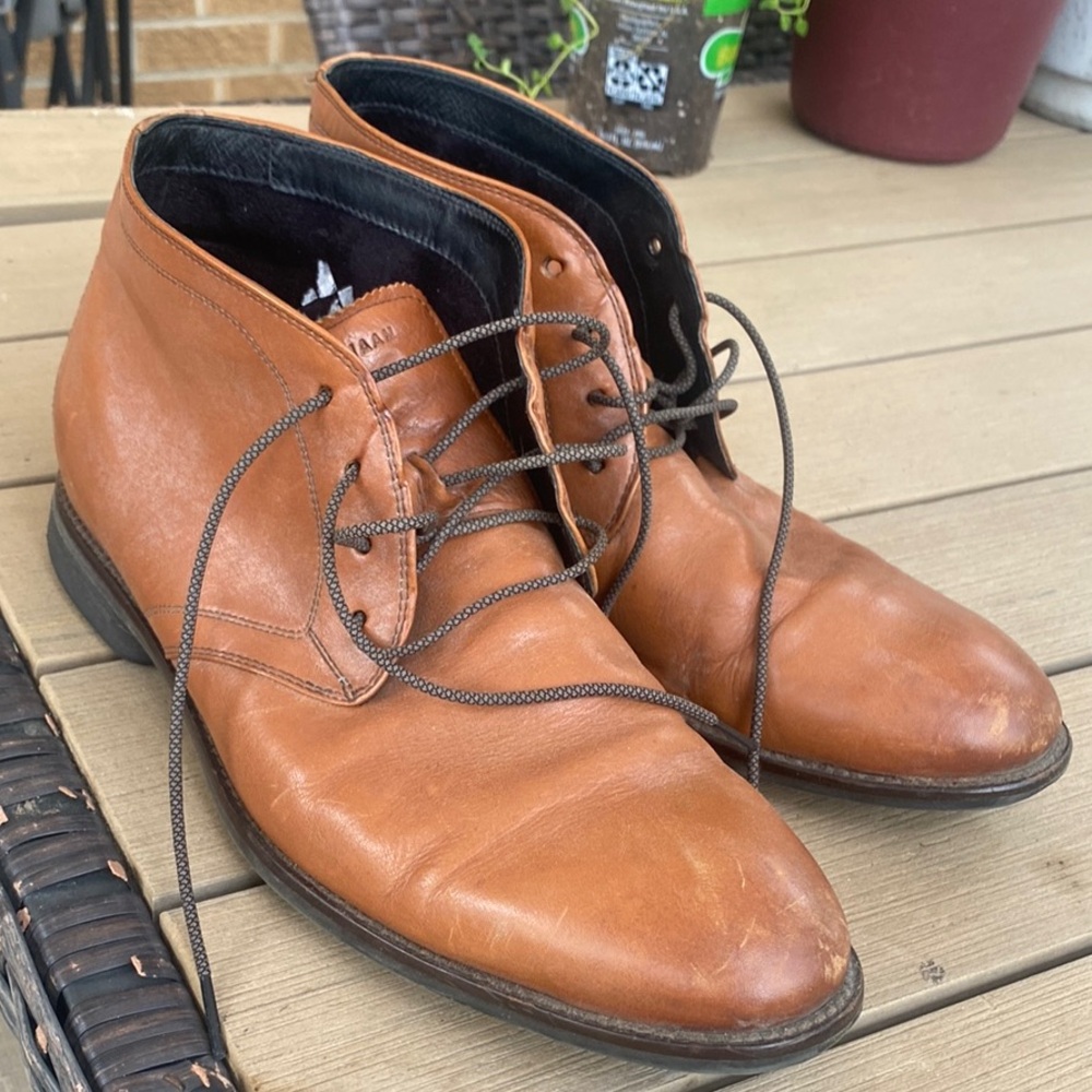 Cole Haan Brown Leather Chukka Boots
